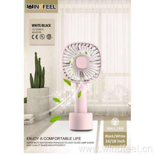 USB Table Fan Portable Rechargeable Desktop Fan